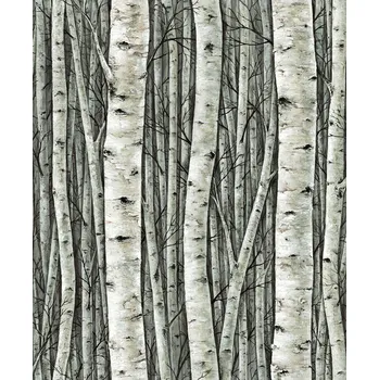 Tapeta Vliesová tapeta na zeď, zelená, stromy, březový háj, 35380, Timber, Marburg