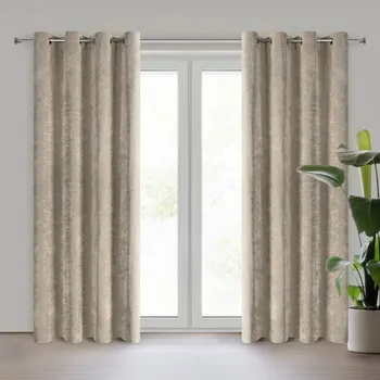 Povlečení Hotový závěs NILO béžový - na průchodkách