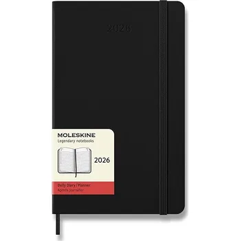 Diář MOLESKINE 2026 L denní, tvrdé desky, černý