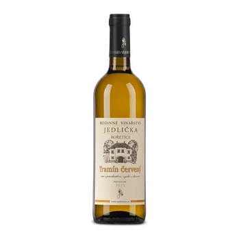 Víno Rodinné vinařství Jedlička Tramín červený bílé víno polosuché 2023 alk. 14,5% 0,75L (holá láhev)