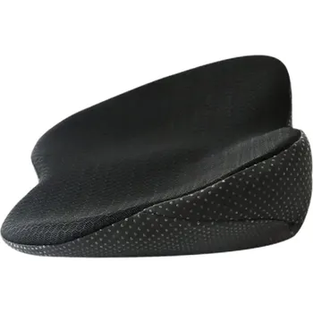 Černý multifunkční polštář do auta z paměťové pěny 44x27x9 cm Sedák nebo bederní opora Ergonomická opěrka prodyšná podložka