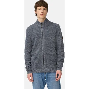 Pánský svetr SVETR CAMEL ACTIVE KNITTED JACKET TINTED BLUE