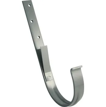 okap Kovový hák žlabu okapu RG 100 mm, šedá, rovný, poplastovaný, Marley 071336