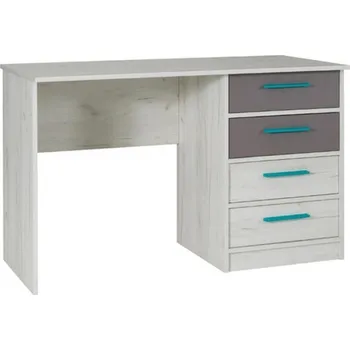 Psací stůl Slevadoma Dětský psací stůl ZYVEN 06 do dětského pokoje | dub kraft / šedá