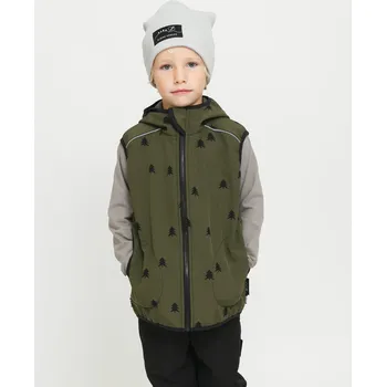 Dívčí vesta Khaki softshell vesta les Velikost: 86/92