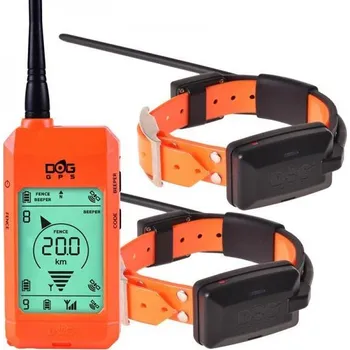 Obojek pro psa DOG Trace elektronický výcvikový obojek Vyhledávací zařízení DOG GPS X22 - ORANGE 2 psy