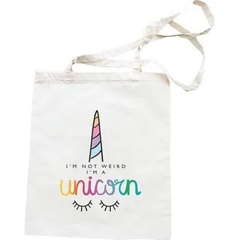Nákupní taška Plátěná látková taška 42 x 38 cm - Unicorn