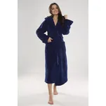 Extra teplý dámský župan Luna tmavě modrý XL