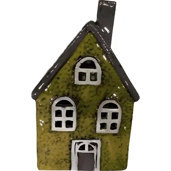 Keramický domeček světle zelený