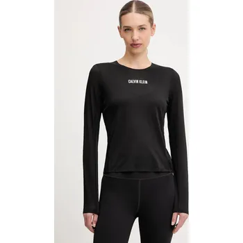 Pánské tričko Tréninkové tričko s dlouhým rukávem Calvin Klein Performance LVGWF5K201 černá 99X, vel. S