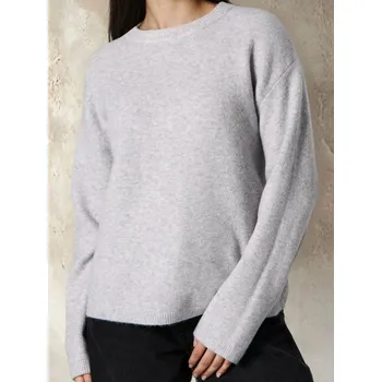 Dámský svetr Sinsay - Svetr s dlouhým rukávem s příměsí vlny - šedá - 435EU-09M - 435EU-09M-M