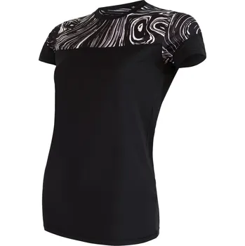 SENSOR COOLMAX IMPRESS dámské triko kr.rukáv černá/sea S