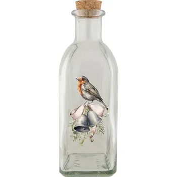 Láhev Skleněná lahvička 500 ml - Ptáček
