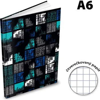 Blok Záznamová kniha A6 MFP 100l/čtvereček ZL6105 7500980