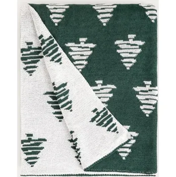 Vánoce Deka ARNIN zelená / bílá 758065