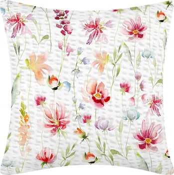 Povlečení DARRÉ Krepový povlak na polštář Květy Velikost: 70 x 90