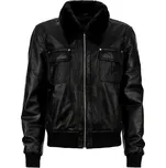 Pánská Kožená Bunda Street Fur Halston Brixton Černá Velikost: S