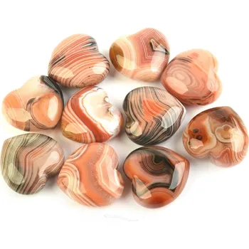 Přírodní kámen Achát sardonyx srdce 3cm