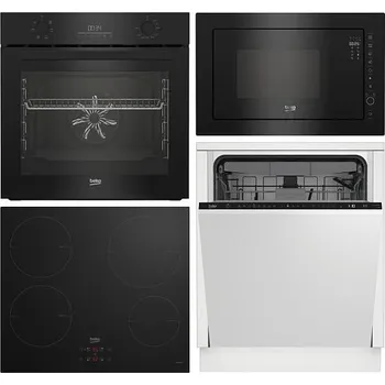 Set domácích spotřebičů BEKO Beyond BBIE17300B + Mikrovlnná trouba BEKO Beyond BMGB25333BG + Indukční deska BEKO HII64400MT + Myčka BEKO BDIN38641Q