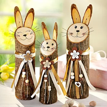 Weltbild Dřevěné dekorace zajíčci Lampl, sada 3 ks 495620