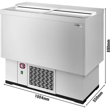 Lednice G.Gastro Pultový mrazák na lahve 200L (nerezová ocel)