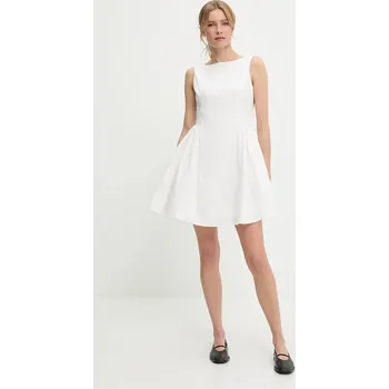 Dámské šaty Bavlněné šaty Answear.LAB 1267.hos bílá 00X, vel. L