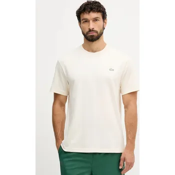 Pánská móda Bavlněné tričko Lacoste, XXXL, béžová, 01X