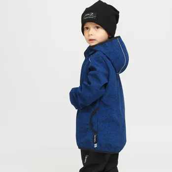 Dívčí bunda Modrá softshell bunda hory Velikost: 86/92