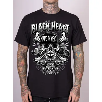 Pánské Triko BLACK HEART SINNER Barva: Černá, Velikost: 3Xl