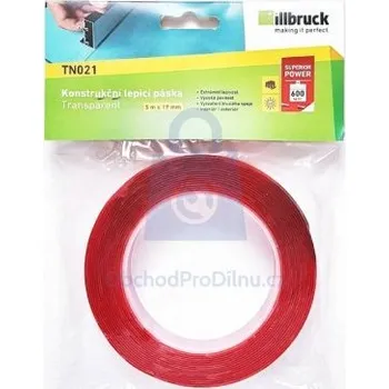 Lepicí páska Páska akrylová pěnová, FOAMED ACRYLIC TAPE, Illbruck TN021 1x19 mm x 5 m, balení 1 ks