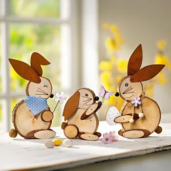 Weltbild Dekorativní figurky Zajíčci, sada 3 ks 495625