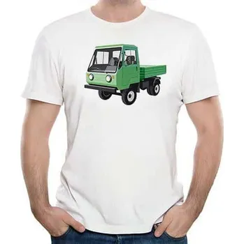 Pánské tričko Tričko s retro potiskem - multikára - Béžová , XL