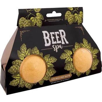 Kosmetická sada Beer Spa pivní kosmetická sada pěnivé a šumivé bomby do vany 2x110 g