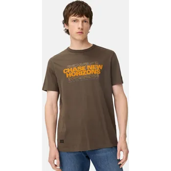Pánské tričko TRIČKO CAMEL ACTIVE T-SHIRT 1/2 DARK BROWN