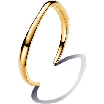 Náramek Pandora Pevný pozlacený náramek s organickým tvarem Shine Essence 563310C00 17,5 cm + 2 měsíce na vrácení zboží