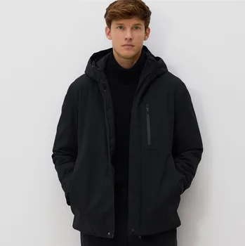 Reserved - Hladká bunda s kapucí - černý - 7136H-99X - 7136H-99X-S