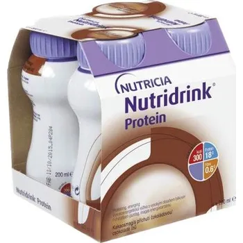 Speciální výživa NUTRIDRINK PROTEIN S PŘÍCHUTÍ ČOKOLÁDOVOU perorální roztok 4X200ML