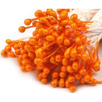 Pestíky do květinek oboustranné - délka 6 cm - oranžové