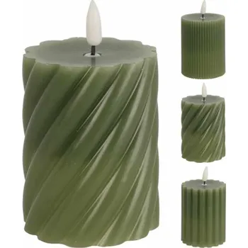 Svíčka LED zelená svíčka