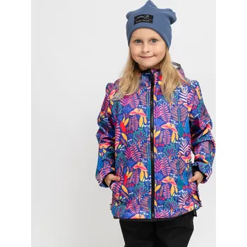 Dívčí oblečení Fialová softshell bunda louka 30/15 Velikost: 110/116