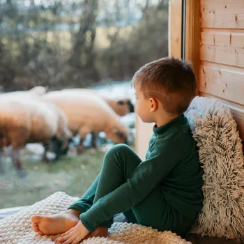 Dívčí legíny Lahvově zelené MERINO leginy Velikost: 86/92