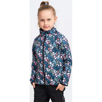 Dívčí mikina Dětská funkční mikina s petrolejovými kvítky Velikost: 86/92