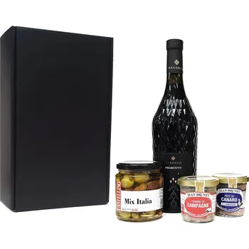 Víno WNHS Sommelier Dárková sada delikates s červeným vínem - Itálie