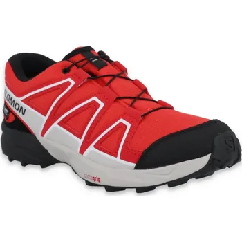 Dětská treková obuv Salomon Speedcross Wp J L47733800 - flame scarlet black lunar rock 39