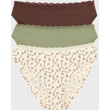 Kalhotky Sinsay - Sada 3 kusů kalhotek - vícebarevná - 133GF-MLC - 133GF-MLC-XL