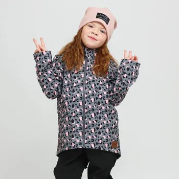 Dívčí bunda Dětská leopardí softshell parka Velikost: 98/104