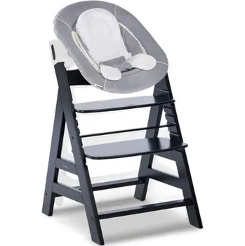 Jídelní židlička Dětská židle HAUCK Alpha+ Set Newborn (dítě 0měs+) black grey
