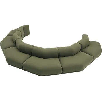 Sedací souprava Muuto Šestimístná pohovka Connect Konfigurace 1, Grain 68243