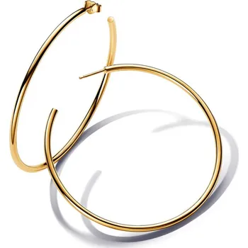 Oblečení a móda Pandora Výrazné pozlacené kruhové náušnice Essence Shine 263312C00 + 2 měsíce na vrácení zboží