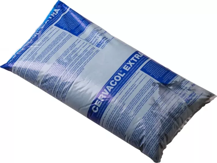 Cervacol extra 5 kg (Repelentní přípravek určený k zimní ochraně sazenic proti okusu zvěří, pastovitá hmota charakteristické modré barvy a zápachu, ochrana jehličnanů i listnáčů.)
